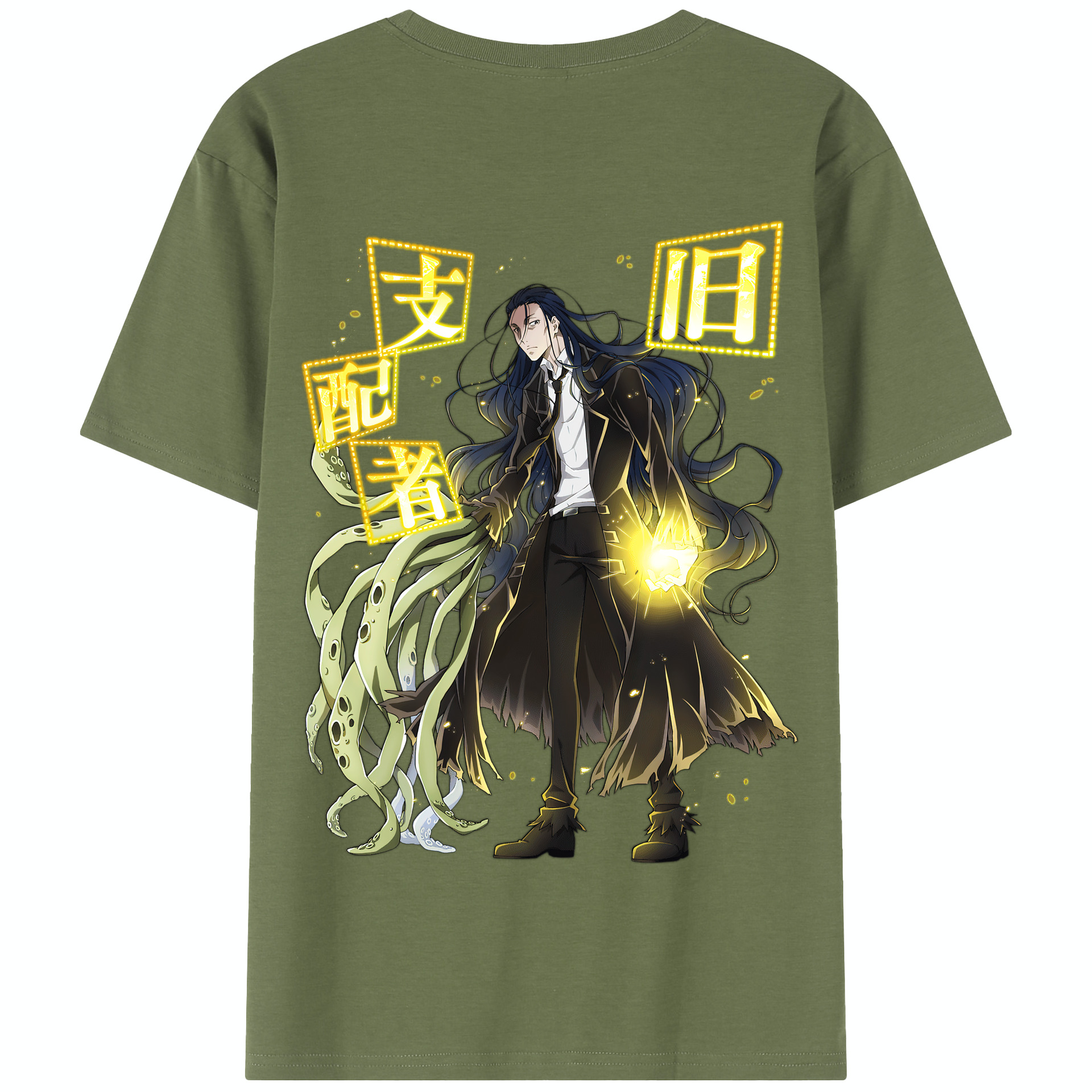 （画像用） 文豪ストレイドッグス Bungo Stray Dogs 綿100％半袖Tシャツ（背面プリント）